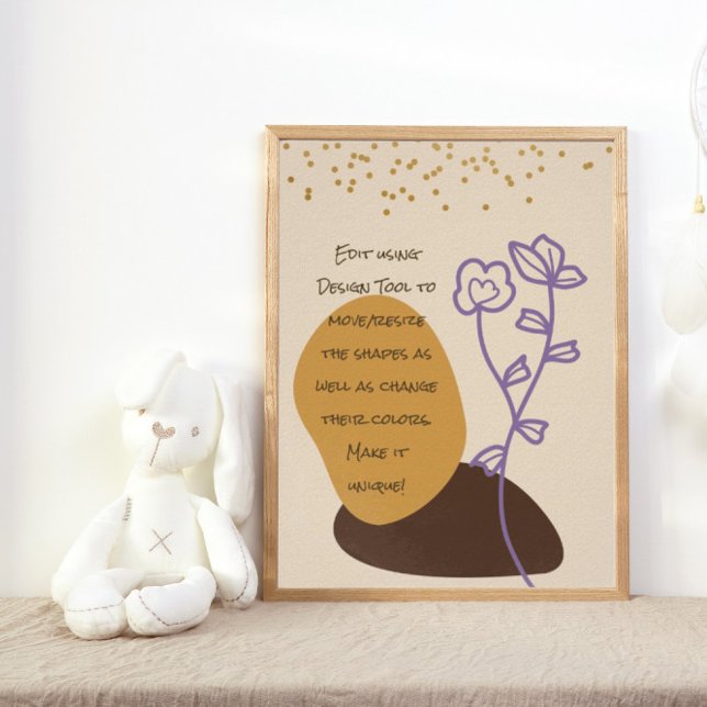 Poster de Formas Pacíficas de Boho (Criador carregado)