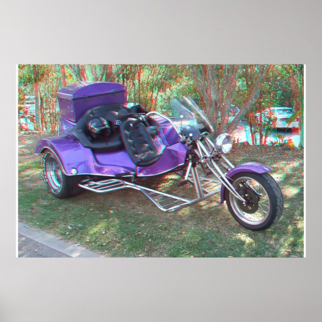 Poster de Foto Anaglyph Trike Personalizado (Frente)