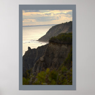 Pôster de Foto da Paisagem Aquática do Pôr do Sol 