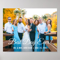 Poster de Foto de Casamento do Melhor Dia