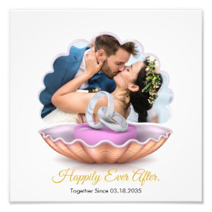 Poster de Foto De Casamento Personalizado Para Sem