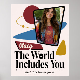 Pôster de Foto de Encorajamento Personalizado