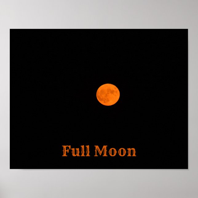 Poster de Foto de Lua Completa (Frente)