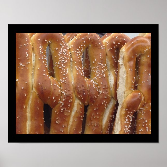 Poster de Foto de Pretzels Macios de Filadélfia (Frente)