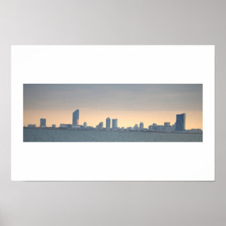 Pôster de Foto do Pôr do Sol de Atlantic City