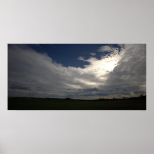 Pôster de Foto do Sol e Nuvens