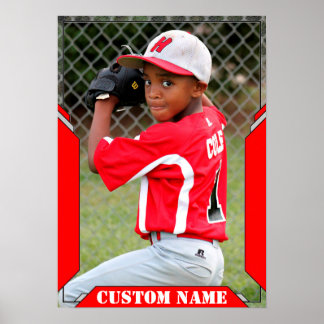 Poster de Foto e Nome Personalizado do Esporte Ver