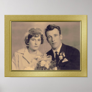 Poster de foto personalizada de quadro fino de bor