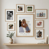 Pôster de Foto Personalizado Amo Você Mamãe | Pers