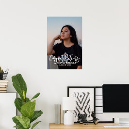 Pôster de Foto Personalizado de Formatura, Lembran