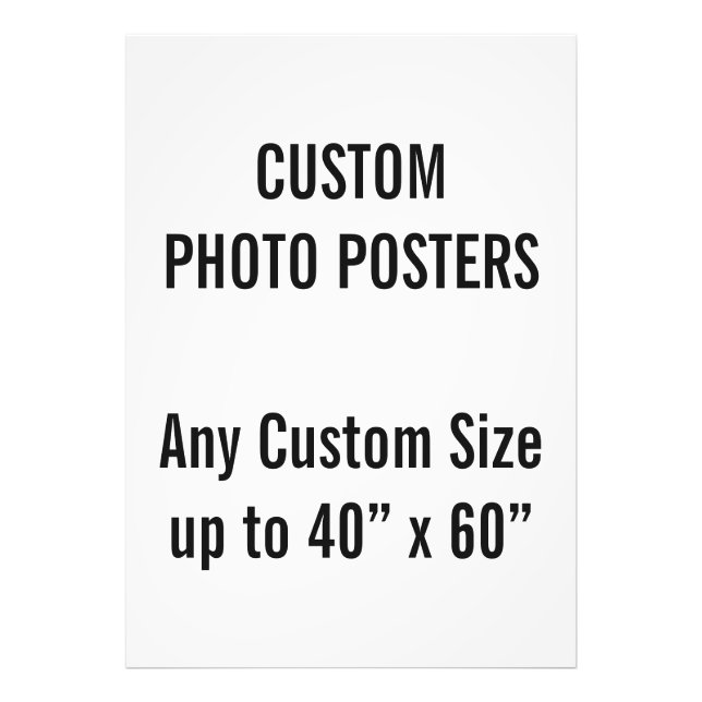Poster de Fotografia A0 Personalizada, até 40" x 6 (Frente)