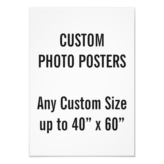Poster de Fotografia A3 personalizada, até 40" x 6 (Frente)