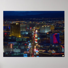 Poster de Fotografia Aérea em Las Vegas Strip