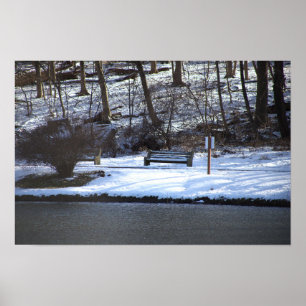 Poster de Fotografia da Paisagem do Inverno