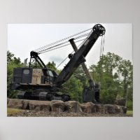 Poster de Fotografia de Equipamento de Mineração A
