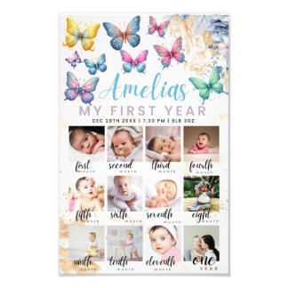 Poster de Fotografia do primeiro aniversario Butte