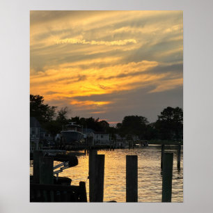 Poster de Fotografia do Sunset Waterscape