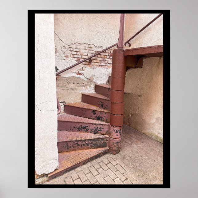 Poster de Fotografia em Escada Velha (Frente)