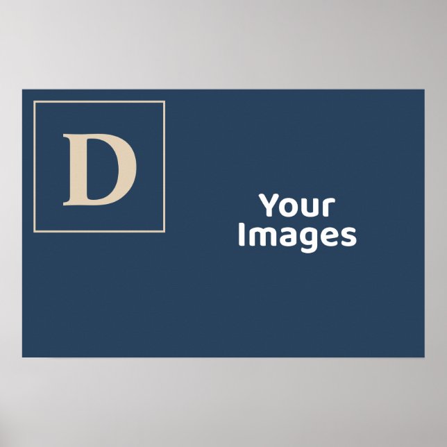 Poster de Fotografia Inicial da Família Azul/Vanil (Frente)