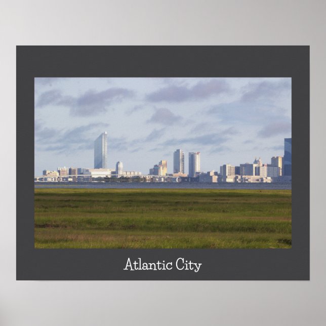 Poster de Fotografia no Skyline da Cidade do Atlân (Frente)