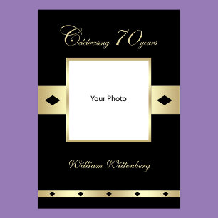 Poster de Fotografia para 70 de Aniversário