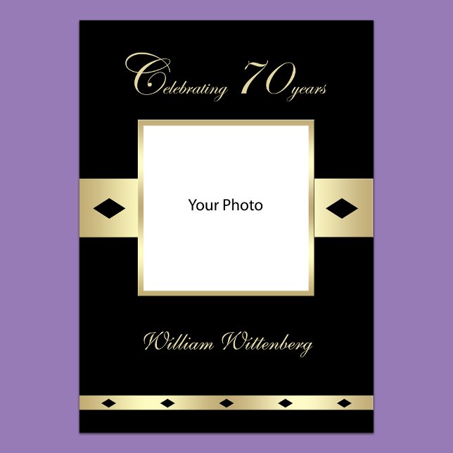 Poster de Fotografia para 70 de Aniversário (Criador carregado)