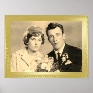 Poster de fotografia personalizada de quadro de bo