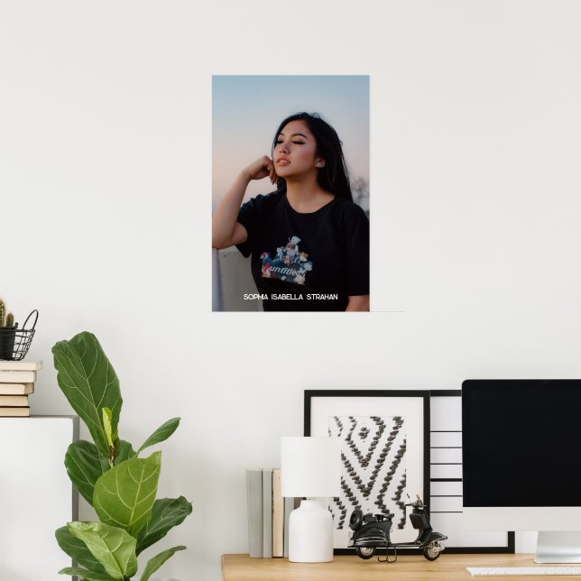 Poster de Fotografias Personalizadas, Impressão de (Escritório em casa)