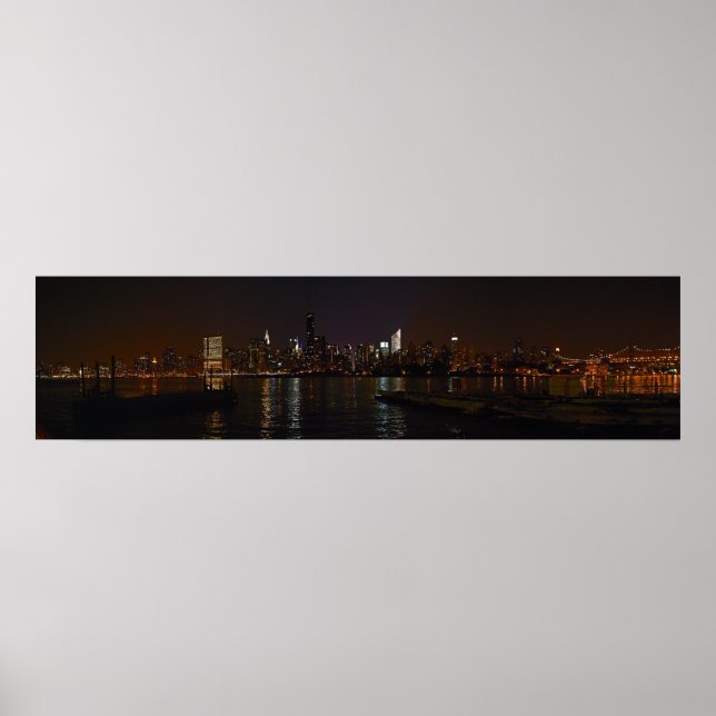 poster de fotos no horizonte Nova Iorque (Frente)