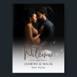 Poster de fotos personalizadas do Chá de fraldas<br><div class="desc">Celebre a alegre chegada do seu pequeno com nossos posters de fotos personalizáveis projetados para serem logo pais. Personalize-o com o seu próprio texto e fotografia, fazer-o como um bem-estar apreciado para o seu dia especial. Com opções fáceis de edição, você pode criar um design exclusivo e significativo que reflita...</div>