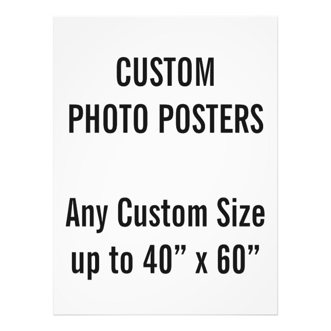 Poster de fotos personalizado de 36" x 48", até 40 (Frente)