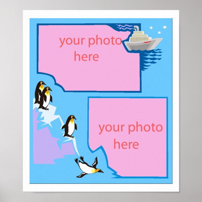 poster de fotos personalizável do pinguim DE 14.95 (Frente)