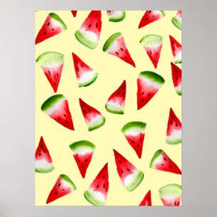 Poster de fruta de aquarela