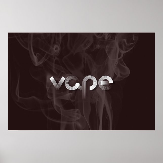 Poster de Fumaça Vape Premium (Frente)