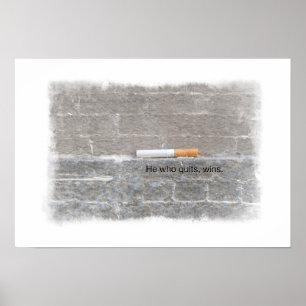 Poster de fumo parado do apoio - que para, ganha