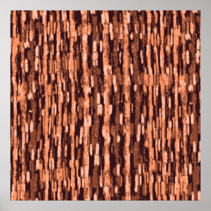 Poster de Fundo da Camuflagem Laranja & Castanha Q