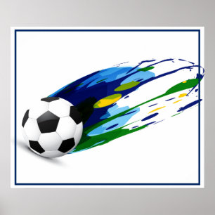 Poster de futebol 24" x 20"