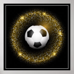 Poster de futebol 24" x 24"