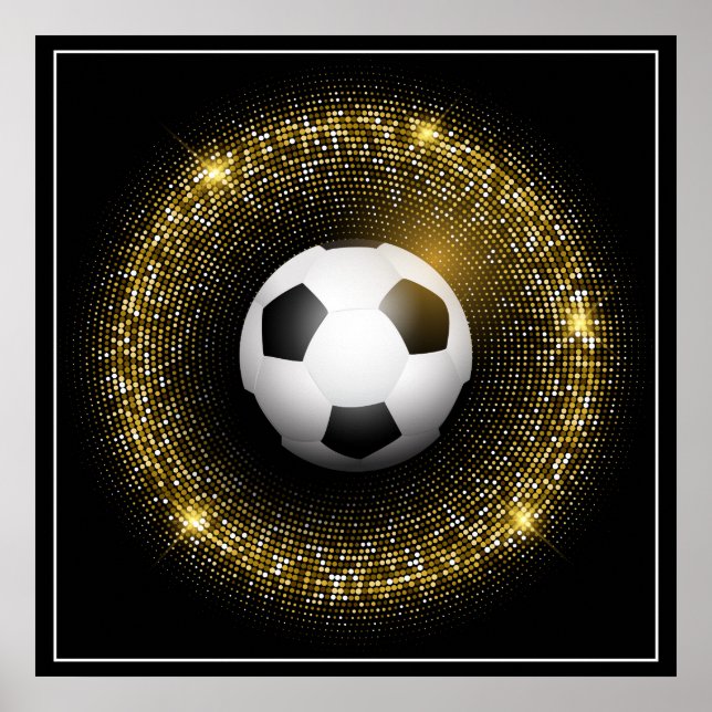 Poster de futebol 24" x 24" (Frente)