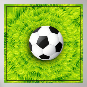 Poster de futebol 24" x 24"