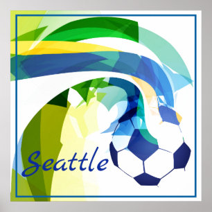 Poster de futebol 24" x 24"