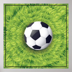 Poster de futebol 24" x 24"