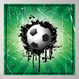 Poster de futebol 24" x 24"