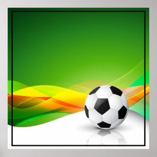 Poster de futebol 24" x 24"