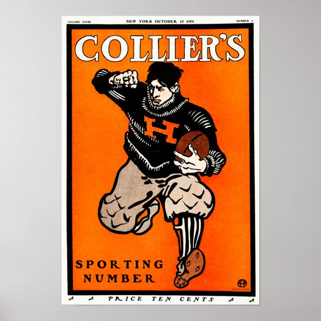 Poster de futebol americano Vintage por Penfield (Frente)