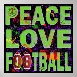 POSTER DE FUTEBOL DE AMOR DE PAZ