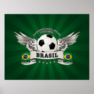 Poster de Futebol do Brasil
