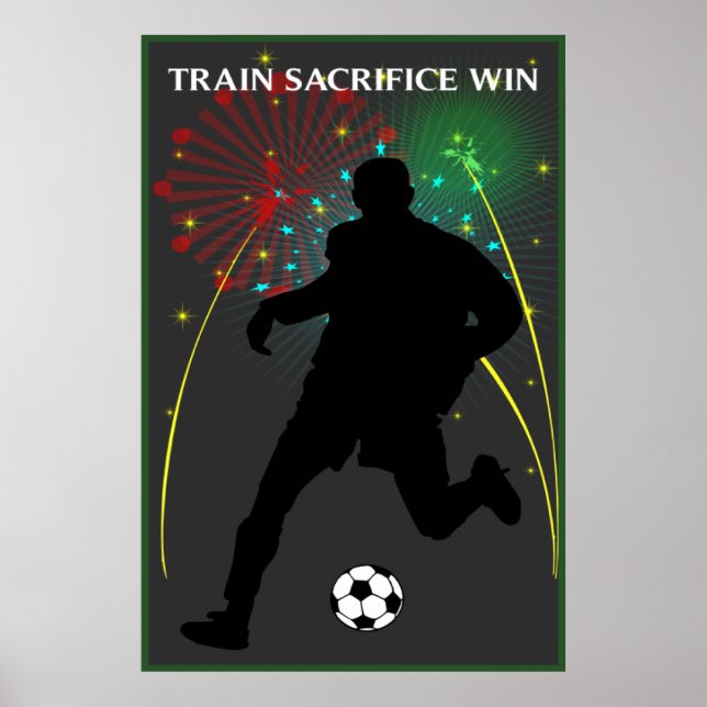 Poster de Futebol do Sacrifício do Comboio (Frente)