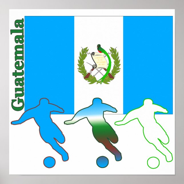 Poster de futebol Guatemala (Frente)