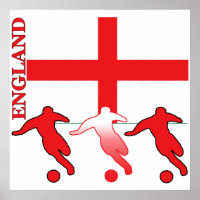Poster de futebol na Inglaterra